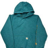 Carhartt Hoodie - Medium Green Cotton Blend