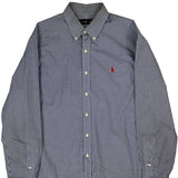 Ralph Lauren Checked Shirt - Large Blue Cotton