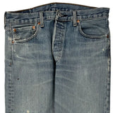 501 Levis Jeans - 32W 30L Light Wash Cotton