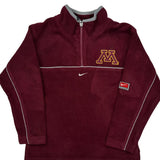 Youth Nike University Of Minnesota 1/4 Zip - Small Burgundy Polyester