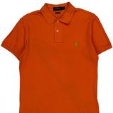 Polo By Ralph Lauren Slim Fit Polo Shirt - Medium Orange Cotton