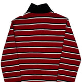 Polo By Ralph Lauren Striped 1/4 Zip - Large Black Cotton