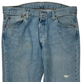 501 Levis Jeans - 33W 31L Light Wash Cotton