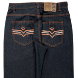 Rock N Run Hip Hop Jeans - 34W 34L Dark Wash Cotton