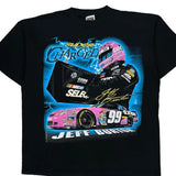 Jeff Burton Tultex Nascar T-Shirt - 2XL Black Cotton