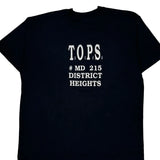 District Heights Screen Stars Single Stitch T-Shirt - 2XL Black Cotton Blend