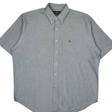Ralph Lauren Short Sleeve Shirt - XL Blue Cotton