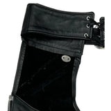 An American Legend Harley Davidson Leather Chaps Belt - Large Black Leather