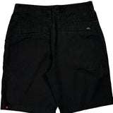 Quiksilver Shorts - 33W 9L Black Cotton
