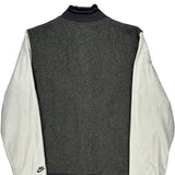 Nike Varsity Jacket - Large Grey Polyester
