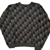 Unbranded Checked Sweater - 2XL Black Acrylic