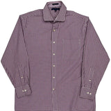 Tommy Hilfiger Checked Shirt - Large Purple Cotton