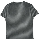 Polo By Ralph Lauren Striped T-Shirt - Large Grey Cotton
