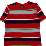 Age 6 Polo By Ralph Lauren Striped T-Shirt - Medium Green Cotton