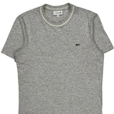 Lacoste T-Shirt - Small Gray Cotton