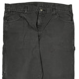 Dickies Carpenter Trousers - 38W 32L Black Cotton