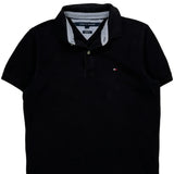Tommy Hilfiger Slim Fit Polo Shirt - Medium Black Cotton