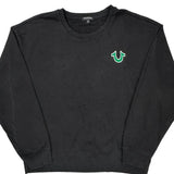 True Religion Graphic Long Sleeve T-Shirt - XL Black Cotton