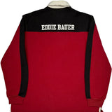 Sport Shop Seattle Eddie Bauer Spellout Rugby Shirt - XL White Cotton