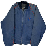 Made In USA Osterman Bomber Jacket - Medium Blue Polyester