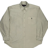 Ralph Lauren Striped Shirt - XL White Cotton