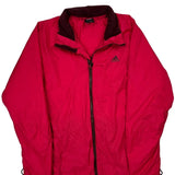 Adidas Windbreaker - Large Red Polyester