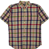 Ralph Lauren Short Sleeve Shirt - Medium Multicoloured Cotton