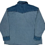 Levis Contrast Stitch Denim Shirt - 2XL Blue Cotton