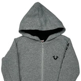 Age 4 True Religion Hoodie - Small Grey Cotton