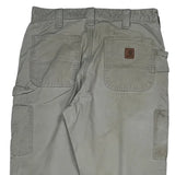Carhartt Carpenter Trousers - 34W 34L Beige Cotton