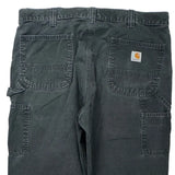 Carhartt Carpenter Trousers - 37W 36L Black Cotton