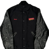 Samson'S Bridge Holloway Varsity Jacket - Medium Black Wool Blend