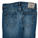 True Religion Double Knee Jeans - 32W 29L Blue Denim