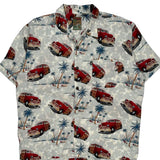 Pineapple Connection Graphic Hawaiian Shirt - Medium Multicoloured Viscose