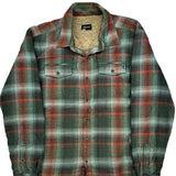 Marmot Checked Fleece Jacket - XL Red Polyester