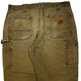 Carhartt Double Knee Carpenter Pants - 34W 28L Brown Cotton