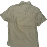 Armani Exchange Short Sleeve Shirt - Small Beige Linen