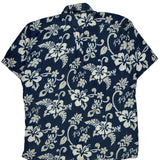Big Dogs Floral Hawaiian Shirt - Small Blue Cotton Blend
