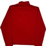 Polo By Ralph Lauren 1/4 Zip - Large Red Cotton
