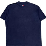 Tommy Hilfiger Spellout T-Shirt - Large Navy Cotton