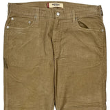 Levis Cord Pants - 36″ Waist Beige Cotton Blend