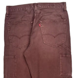Levis Carpenter Trousers - 34W 32L Brown Cotton