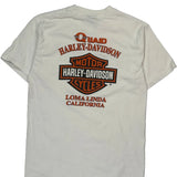 Loma Linda California Harley Davidson Graphic T-Shirt - Medium White Cotton