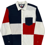 Tommy Hilfiger Denim Slim Fit Shirt - Large Multicoloured Cotton