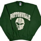 Made In USA Russell Athletic College Sweatshirt - Medium Green Cotton