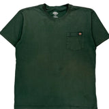 Pocket On Chest Dickies T-Shirt - XL Green Cotton