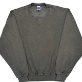 90s Blank Russell Athletic Sweatshirt - XL Gray Cotton Blend