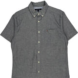 Tommy Hilfiger Short Sleeve Shirt - Medium Gray Cotton