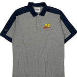 24 Racing Chase Authentics Nascar Polo Shirt - Large Gray Cotton