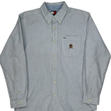 Tommy Hilfiger Striped Shirt - Large Blue Cotton